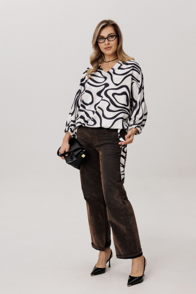 Блуза Anelli 1662 белое_озеро - фото 7