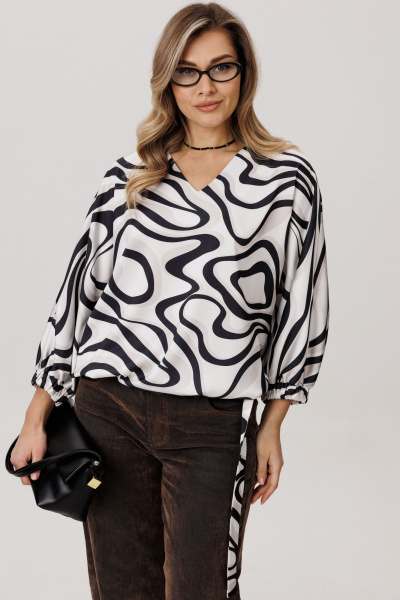 Блуза Anelli 1662 белое_озеро - фото 1