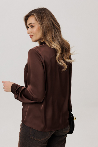 Блуза Anelli 1663 горький_шоколад - фото 6