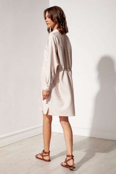 Платье S_ette S5031 светло-бежевый - фото 3