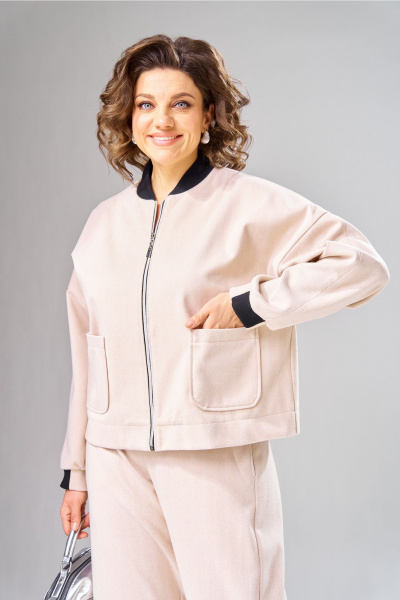 Брюки V&N Fashion 1102 бежевый - фото 2