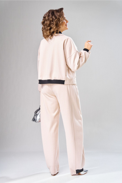 Брюки, бомбер V&N Fashion 1103 бежевый - фото 5