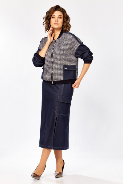Бомбер, юбка Lady Secret 25103 синий - фото 3