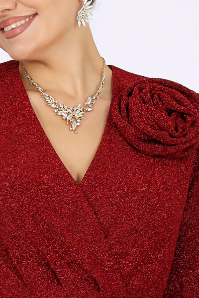 Платье Ninele 7499 красный - фото 7