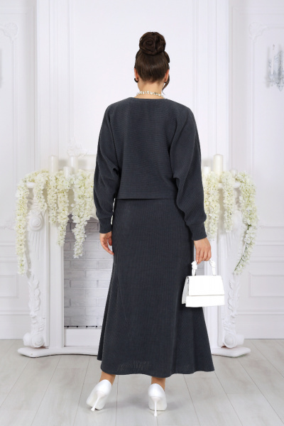 Джемпер, платье Ninele 7521 серый - фото 13