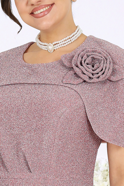 Платье Ninele 7524 пудра - фото 7