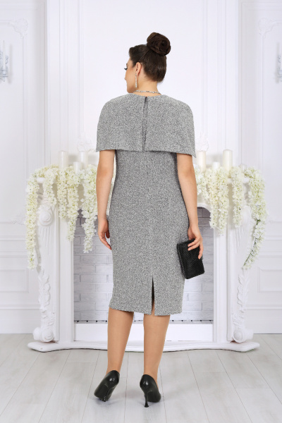 Платье Ninele 7524 серебро - фото 10