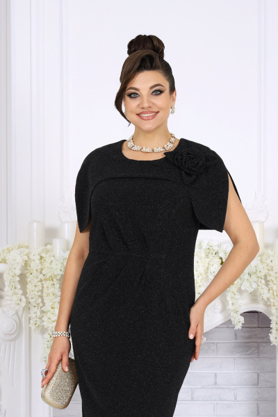 Платье Ninele 7524 черный - фото 2