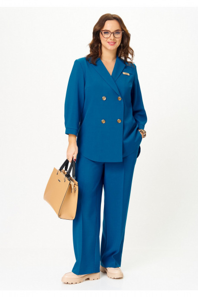 Брюки, жакет Твой имидж 2325 морская_волна - фото 3
