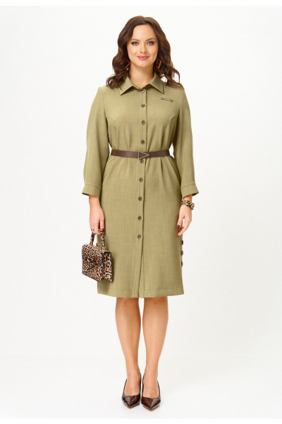 Платье Твой имидж 2337 олива - фото 3