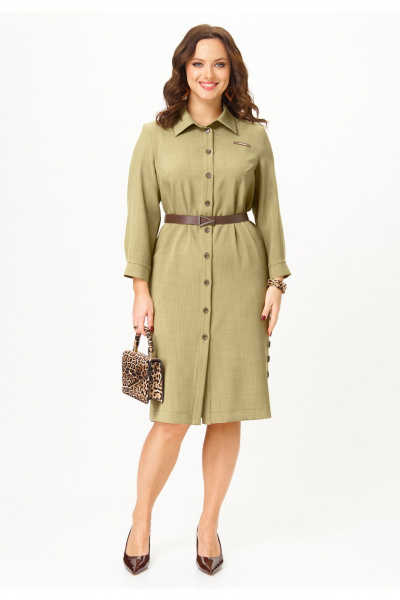 Платье Твой имидж 2337 олива - фото 1
