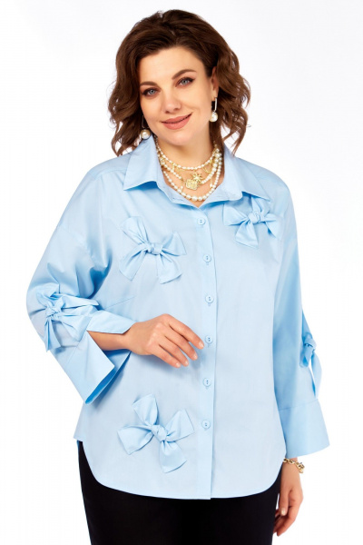 Рубашка Grace for you 009 голубой - фото 4
