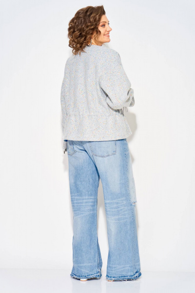 Жакет Liliana 1340н голубой_меланж - фото 7