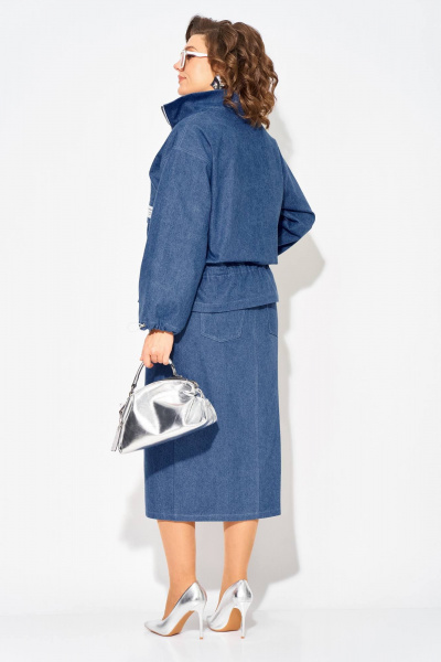 Ветровка, юбка Liliana 1504 джинс - фото 10