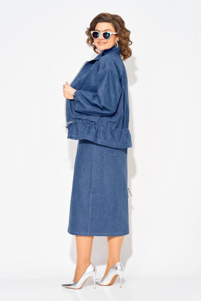 Ветровка, юбка Liliana 1504 джинс - фото 9