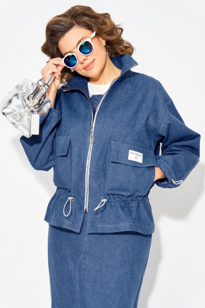 Ветровка, юбка Liliana 1504 джинс - фото 5