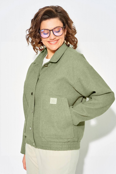 Брюки, жакет Liliana 1506/1507 фисташка+экрю - фото 6