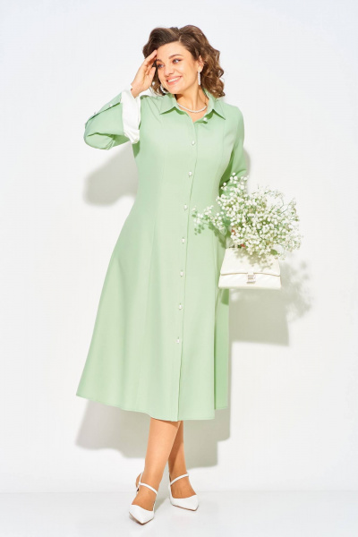 Платье Liliana 1508 фисташка - фото 8