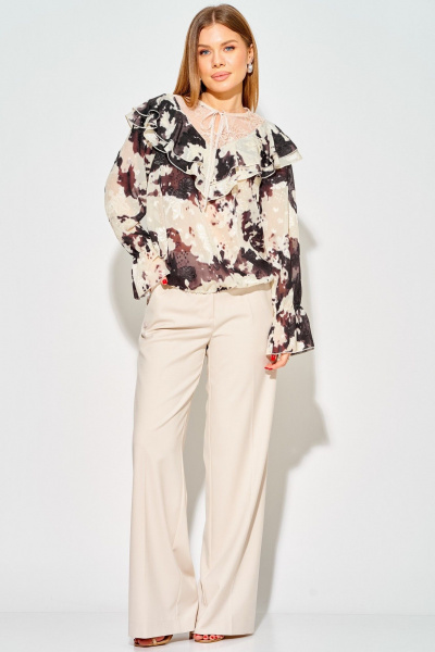 Брюки Laikony L-942-2 слоновая_кость - фото 1