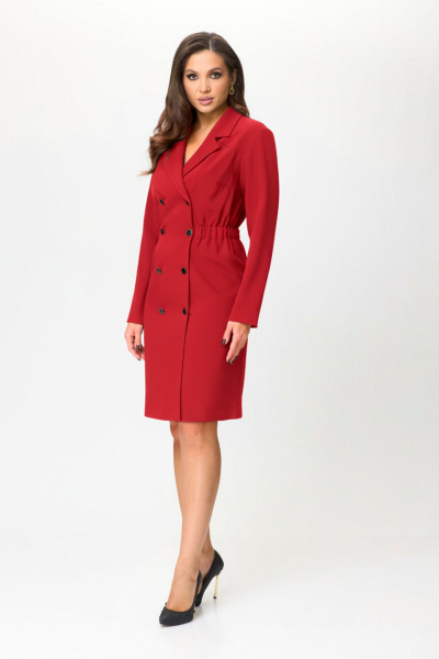 Платье MarSo 2419 красный - фото 3