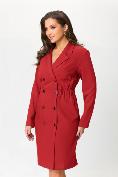 Платье MarSo 2419 красный - фото 2