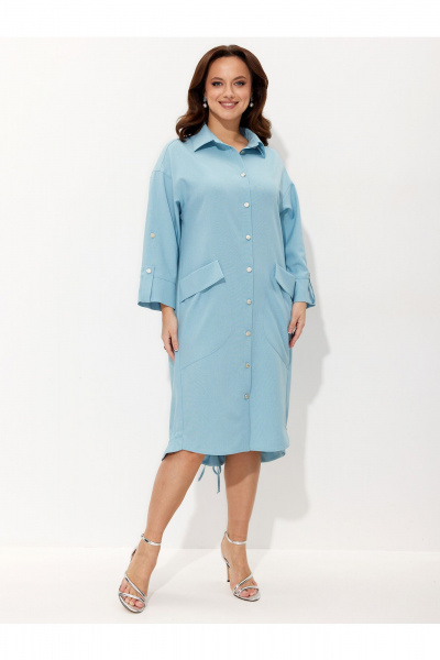 Платье Liona Style 968 светло-бирюзовый - фото 6