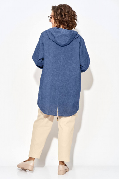 Брюки, куртка Liliana 1509/1507 синий+экрю - фото 3