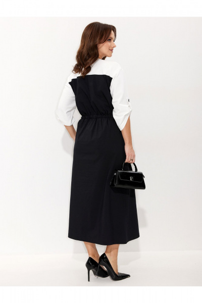 Платье Liona Style 970 черно-белый - фото 7