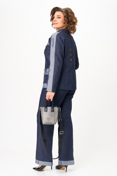 Брюки, жакет Aira Style 24239 синий - фото 12