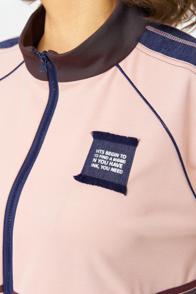 Брюки, бомбер Aira Style 24241 шоколад-пудра - фото 7