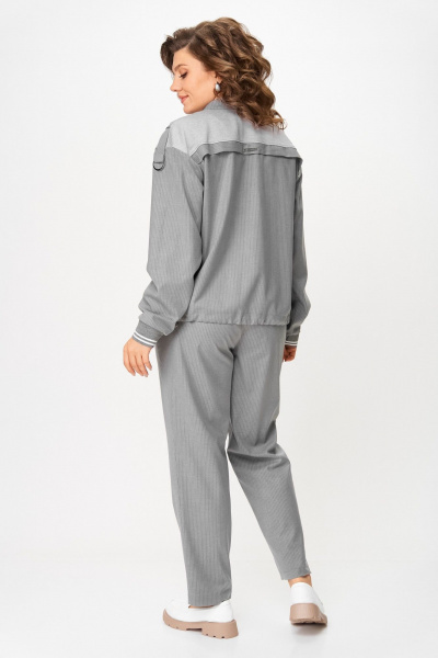 Брюки, бомбер Aira Style 24231 серый - фото 8