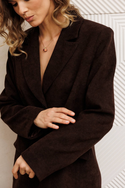 Жакет Gizart 15377 шоколадный - фото 5