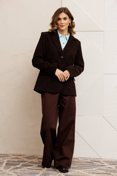 Жакет Gizart 15377 шоколадный - фото 1