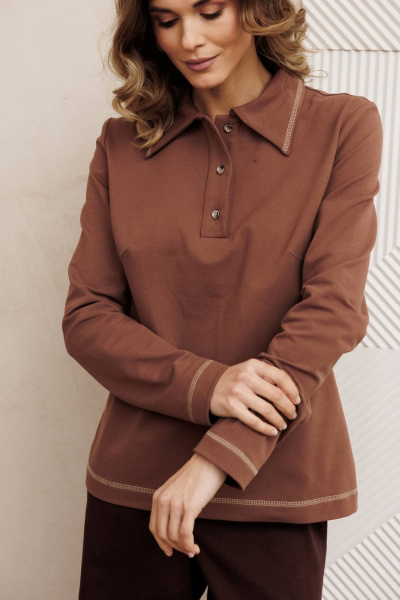 Джемпер Gizart 15422 мокко мусс - фото 2