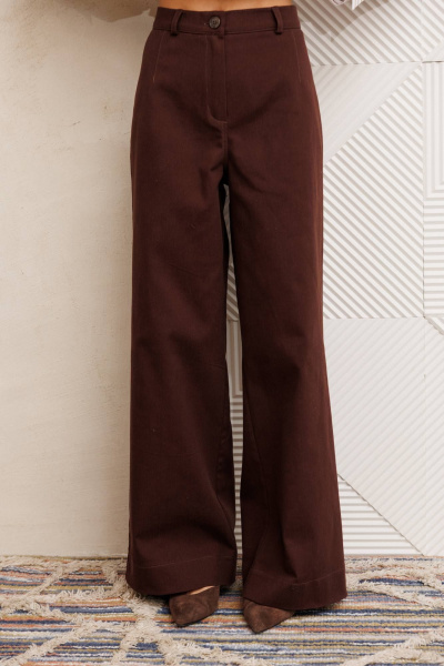 Брюки Gizart 35377 шоколадный джинс - фото 6