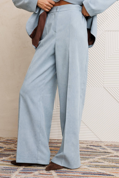 Брюки, жакет Gizart 5411 голубой - фото 6