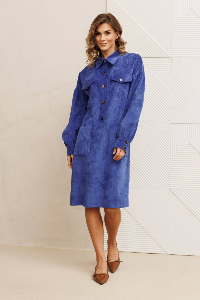 Платье Gizart 5417 ярко -синий - фото 2