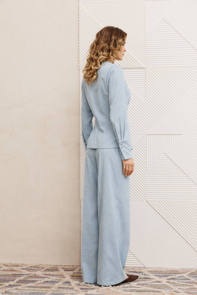 Блуза, брюки Gizart 5421 голубой - фото 7