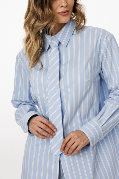 Галстук EOLA 0062 голубой_полоска - фото 5