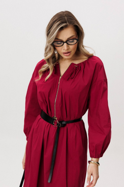 Платье Fantazia Mod 4708 бордовый - фото 6