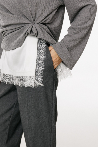 Брюки EOLA 2912.3 серый_меланж - фото 4