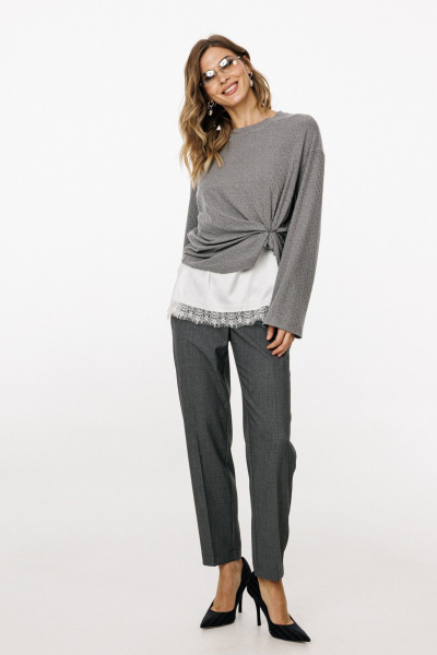 Брюки EOLA 2912.3 серый_меланж - фото 3