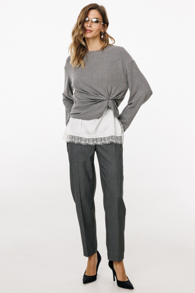 Брюки EOLA 2912.3 серый_меланж - фото 2