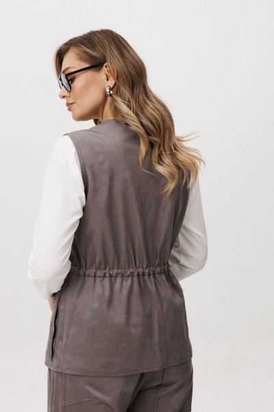 Брюки, джемпер, жилет Fantazia Mod 5229 дымчатый - фото 9