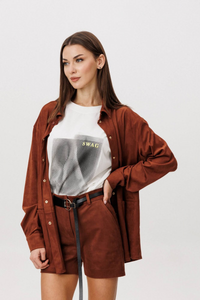 Жакет, шорты Fantazia Mod 5257 медно-рыжий - фото 9