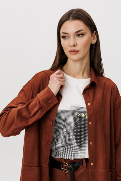 Жакет, шорты Fantazia Mod 5257 медно-рыжий - фото 8