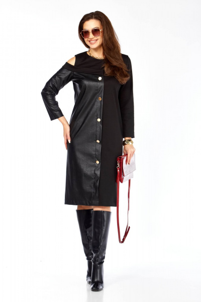 Платье Taita plus 2602 черный - фото 4