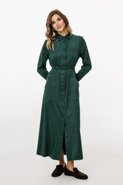 Платье EOLA 3027 т.изумруд - фото 9