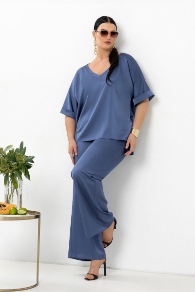 Блуза, брюки Lissana 4903 синий - фото 3
