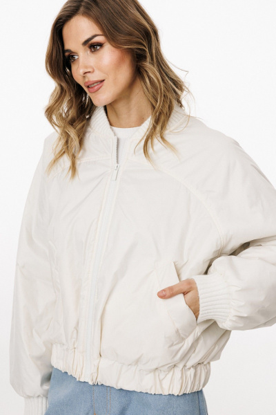 Куртка EOLA 3034 молочный/голубой - фото 2